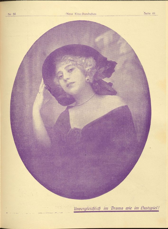 Hedda Vernon in Die Neue Kino Rundschau (1919-03-30)