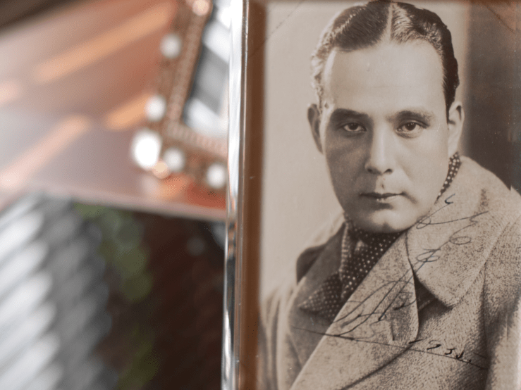 Suzuki Denmei 1935 Autographed Postcard