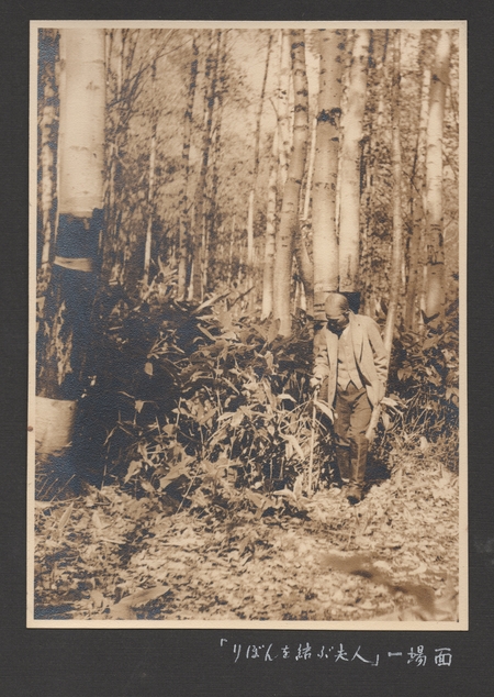 「『リボンを結ぶ夫人』一場面」