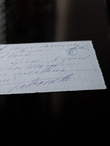 Falconetti Hand-written Letter