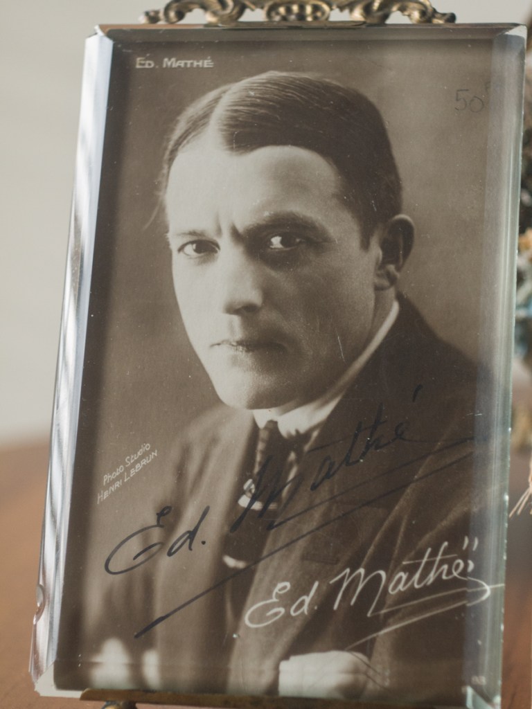 Edouard Mathé Autographed Postcard