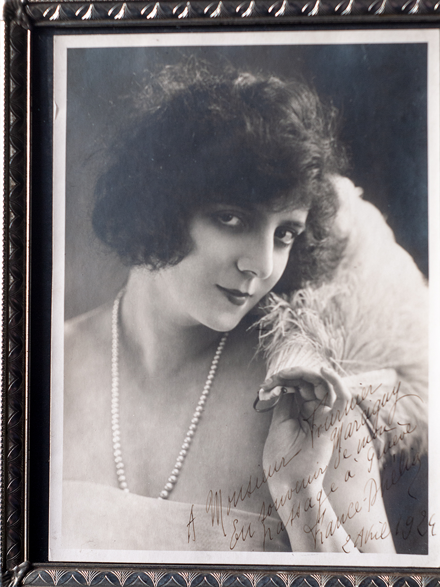 France Dhelia 1924 Inscribed Photo