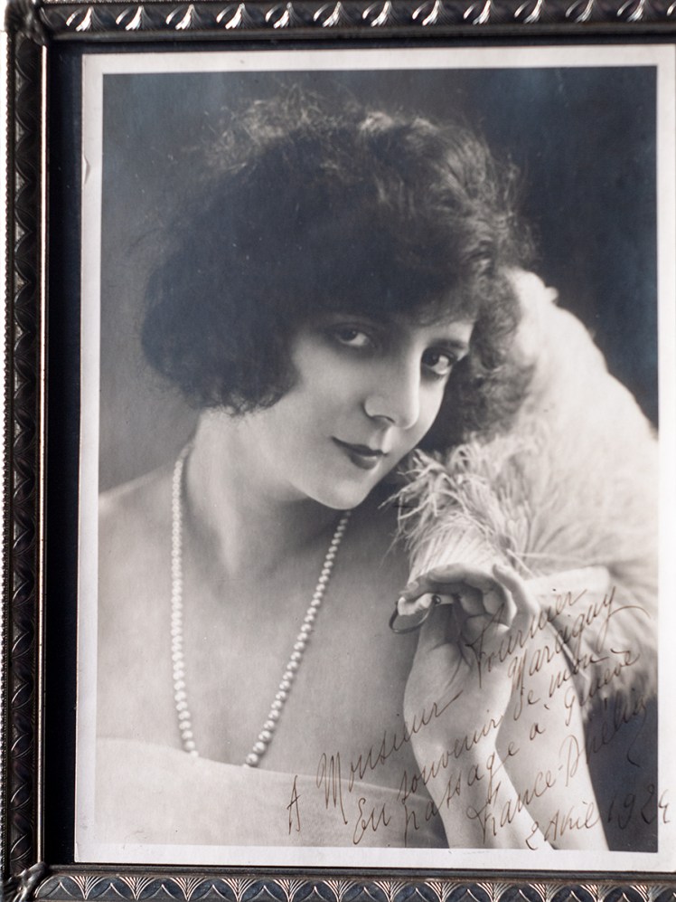 France Dhelia 1924 Inscribed Photo