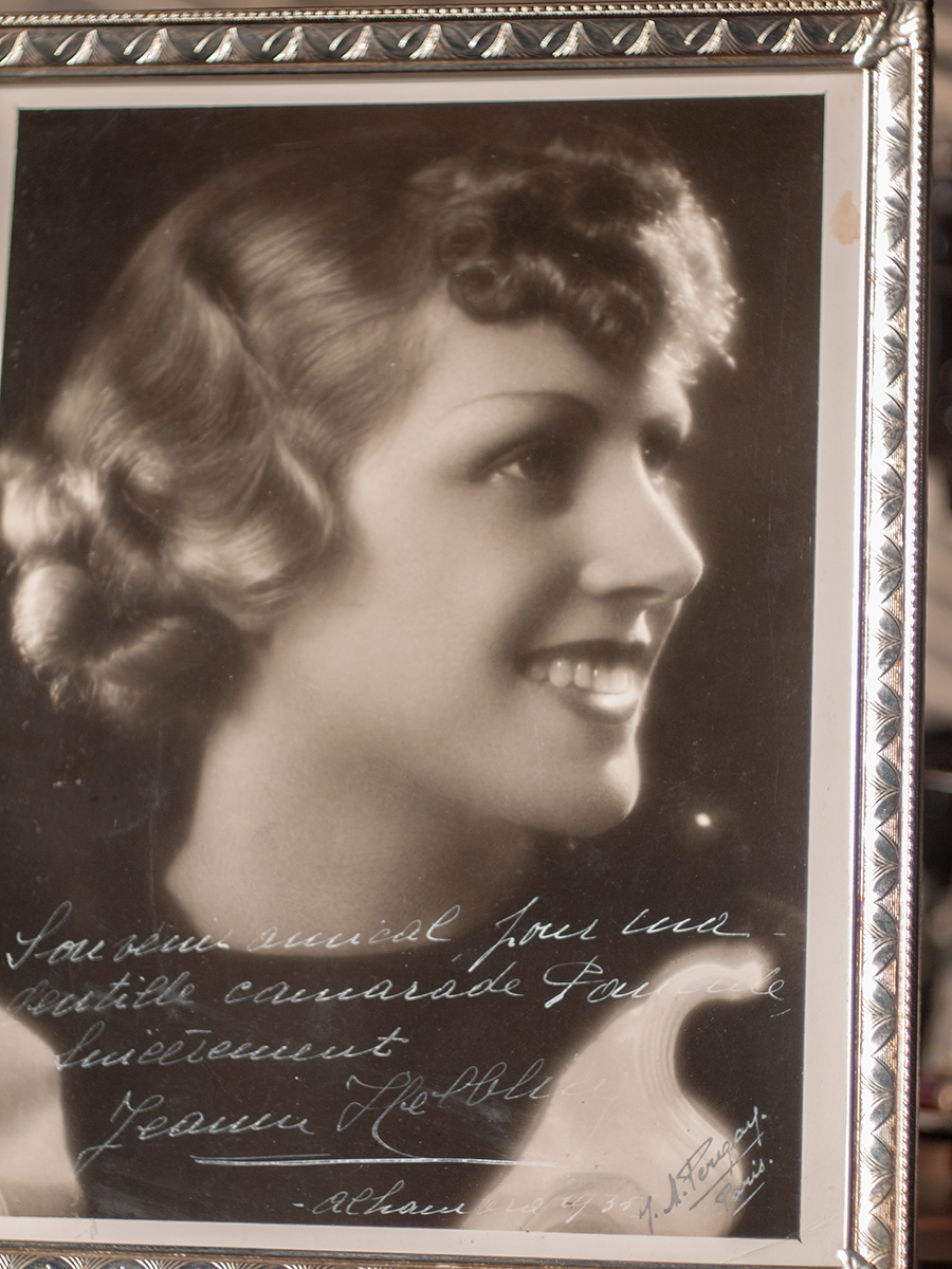 Jeanne Helbling 1935 Inscribed Photo