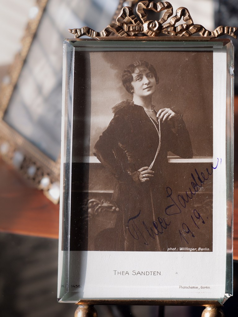 Thea Sandten 1919 Autographed Postcard