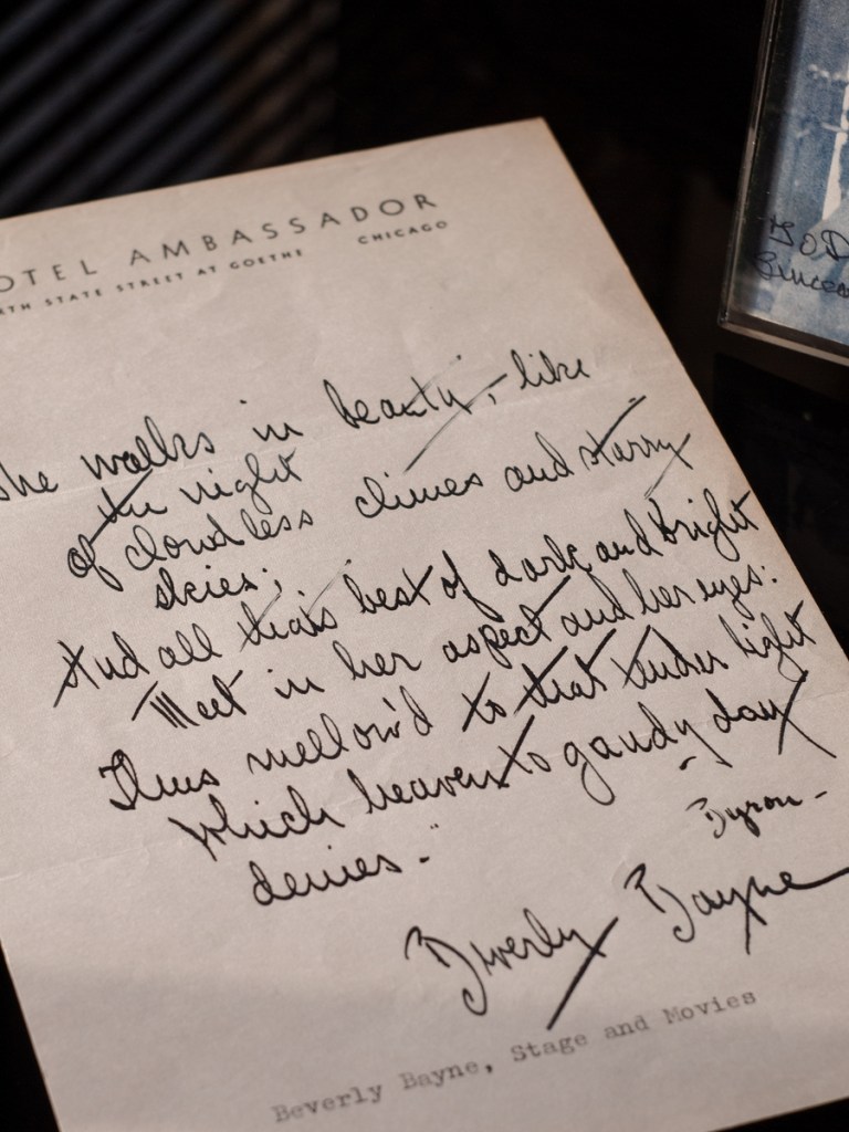 1930s Beverly Bayne Handwritten Message